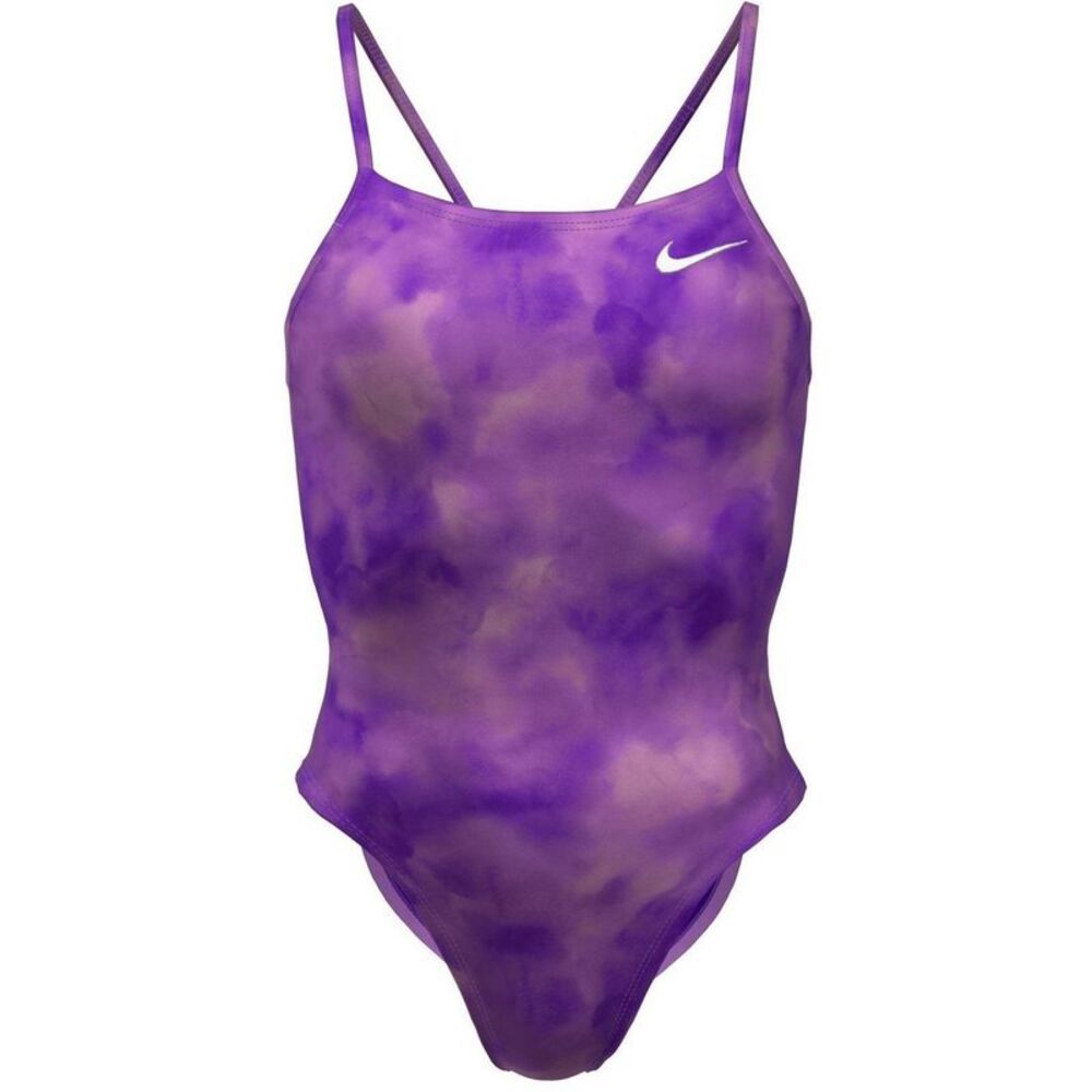 Nike Womens/Ladies Tie Dye One Piece Bathing Suit / Purple